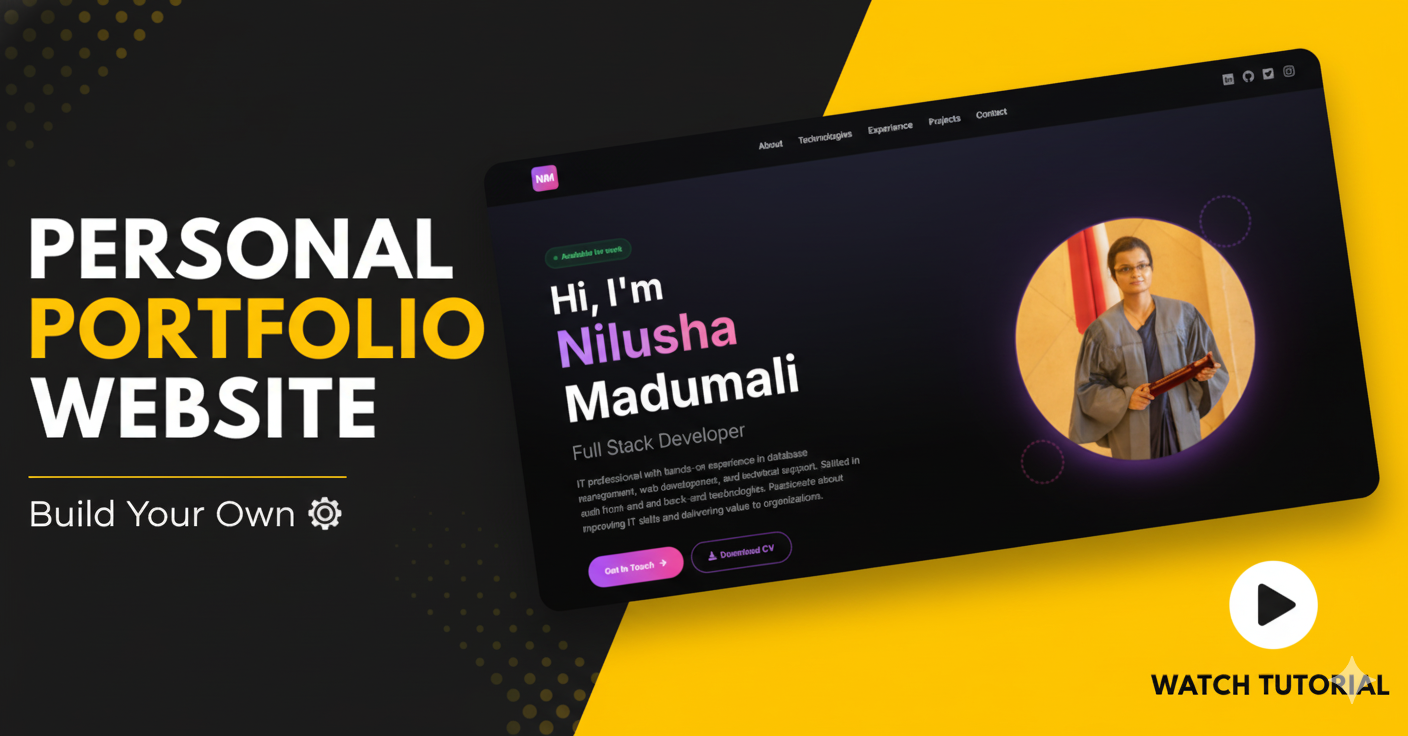 Personal Portfolio Website - React Developer Portfolio